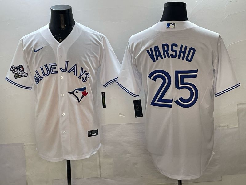 Men Toronto Blue Jays #25 Varsho White 2026 Nike Game MLB Jersey 003->toronto blue jays->MLB Jersey